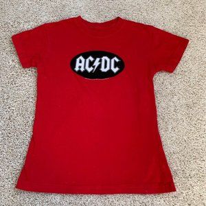 AC/DC Fitted T Shirt.  Woman’s Small